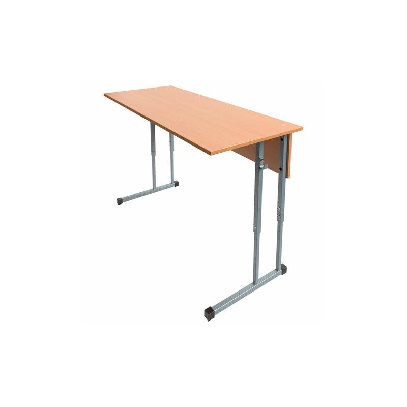 Стол-парта 2-местный регулируемый ШМ.2П37, 1200х500х580-820 мм, рост 3-7, серый каркас, ЛДСП бук, ШМ.2П37.БС главное фото