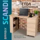 Стол письменный/компьютерный  "Scandi CD-016", 1100х500х750 мм, 4 ящика, дуб сонома, 641892, ЦБ013707-2 главное фото в маленьком размере