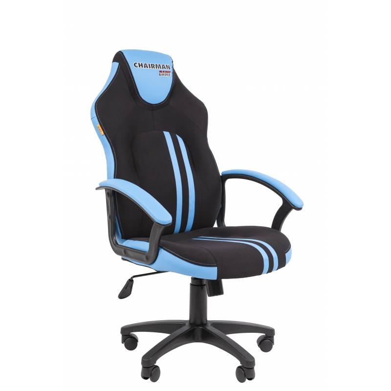 Офисное кресло Chairman game 26 Россия черн.голубой New главное фото